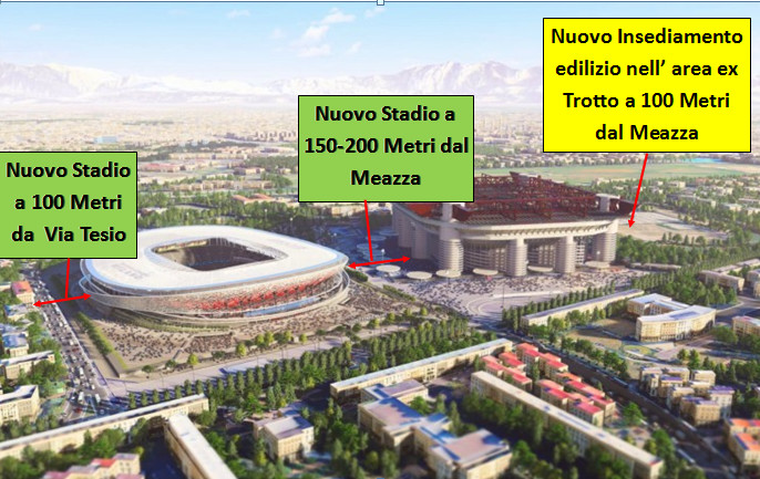 L’ultima follia dei partiti della “speculazione edilizia”, due stadi a 200 metri l’uno dall’altro